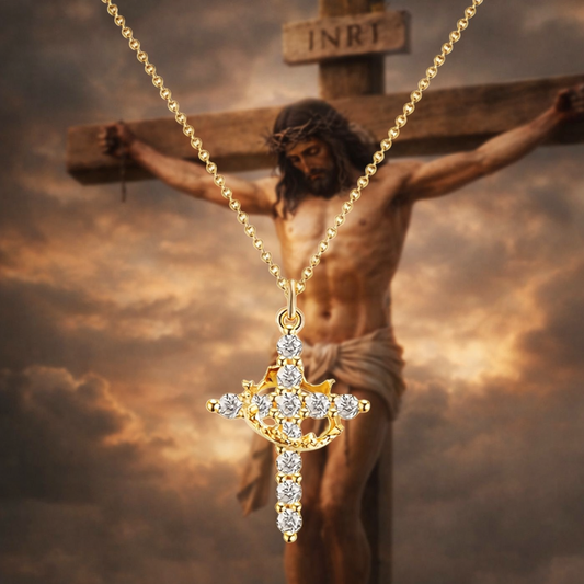 ✝Lanțișor Cu Coroana Lui Iisus Hristos - Simbol al Iubirii și Credinței - Unisex✝