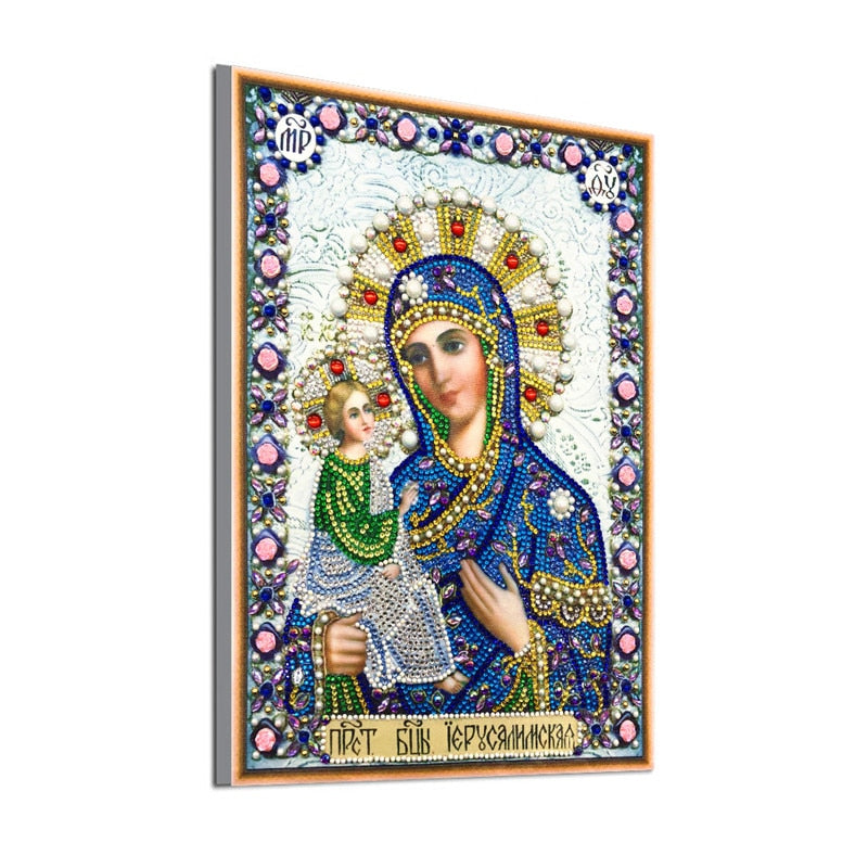Diamond Painting of Religious Figure Mary